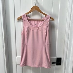 Lululemon Athletica Pink Fitted Sleeveless Tank Top